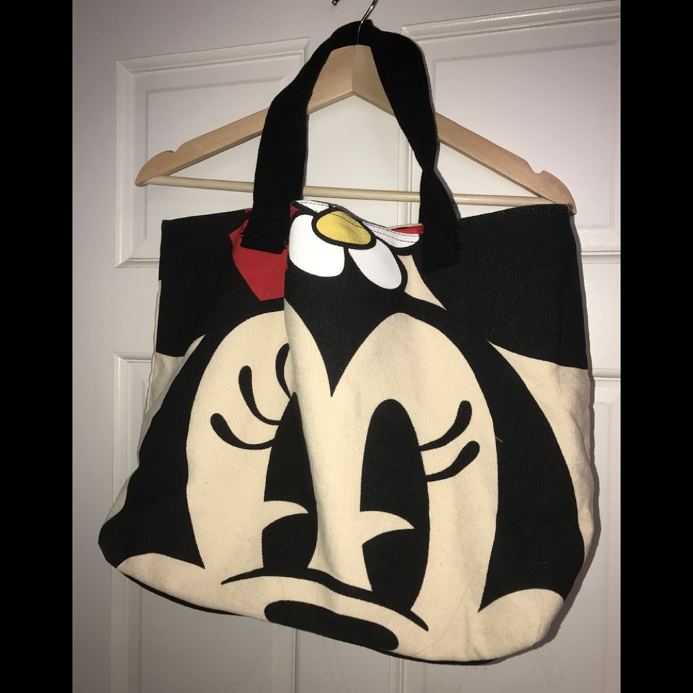 DISNEY PARK CANVAS BAG MINNIE MICKEY